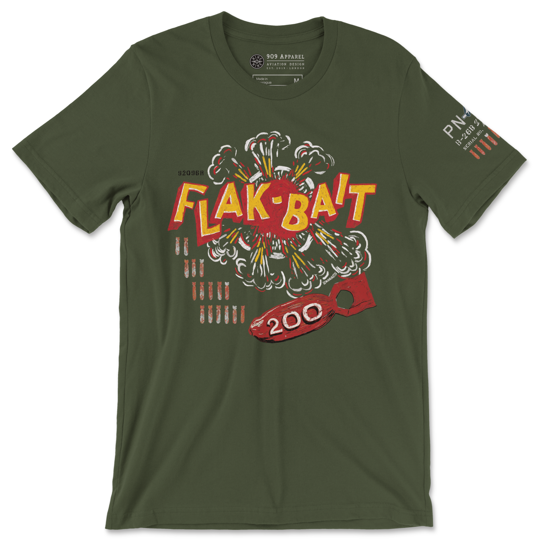 B-17 Nine-O-Nine - Flying Fortress Nose Art T-Shirt — 909 Apparel®